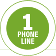 1 Phone Line