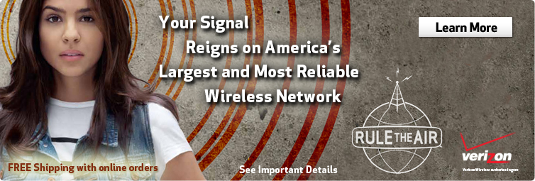 With Verizon Wireless, you get: America�s Largest 3G Network, America�s Largest and Most Reliable Wireless Network, FREE Shipping with online orders, *Available for purchases placed on VerizonWireless.com for delivery within the U.S. only, excluding Alaska and Hawaii. Orders placed by 4:30pm local time Monday - Friday excluding holidays will deliver in two (2) business days. Orders placed after 4:30pm local time on Friday and before 4:30pm local time on Monday will deliver on Wednesday. Subject to credit authorization, verification and inventory availability. Signature will be required upon delivery. 