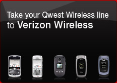 Take your Qwest Wireless line to Verizon Wireless